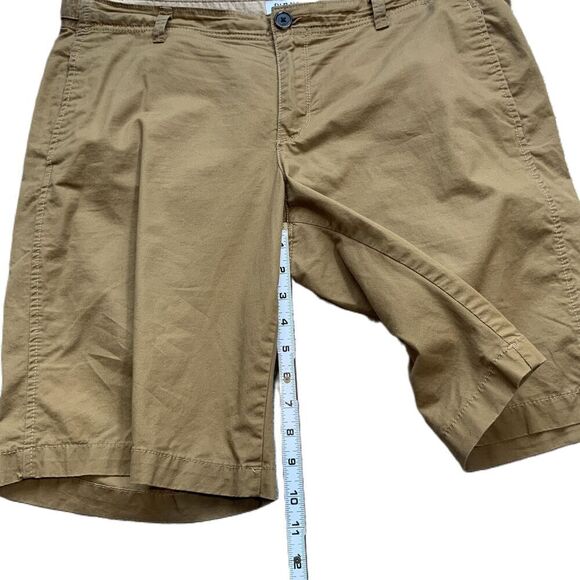 Old Navy Brown Button Closure Belt Loops Khaki Preppy Light Academia Shorts 14 - Picture 5 of 16